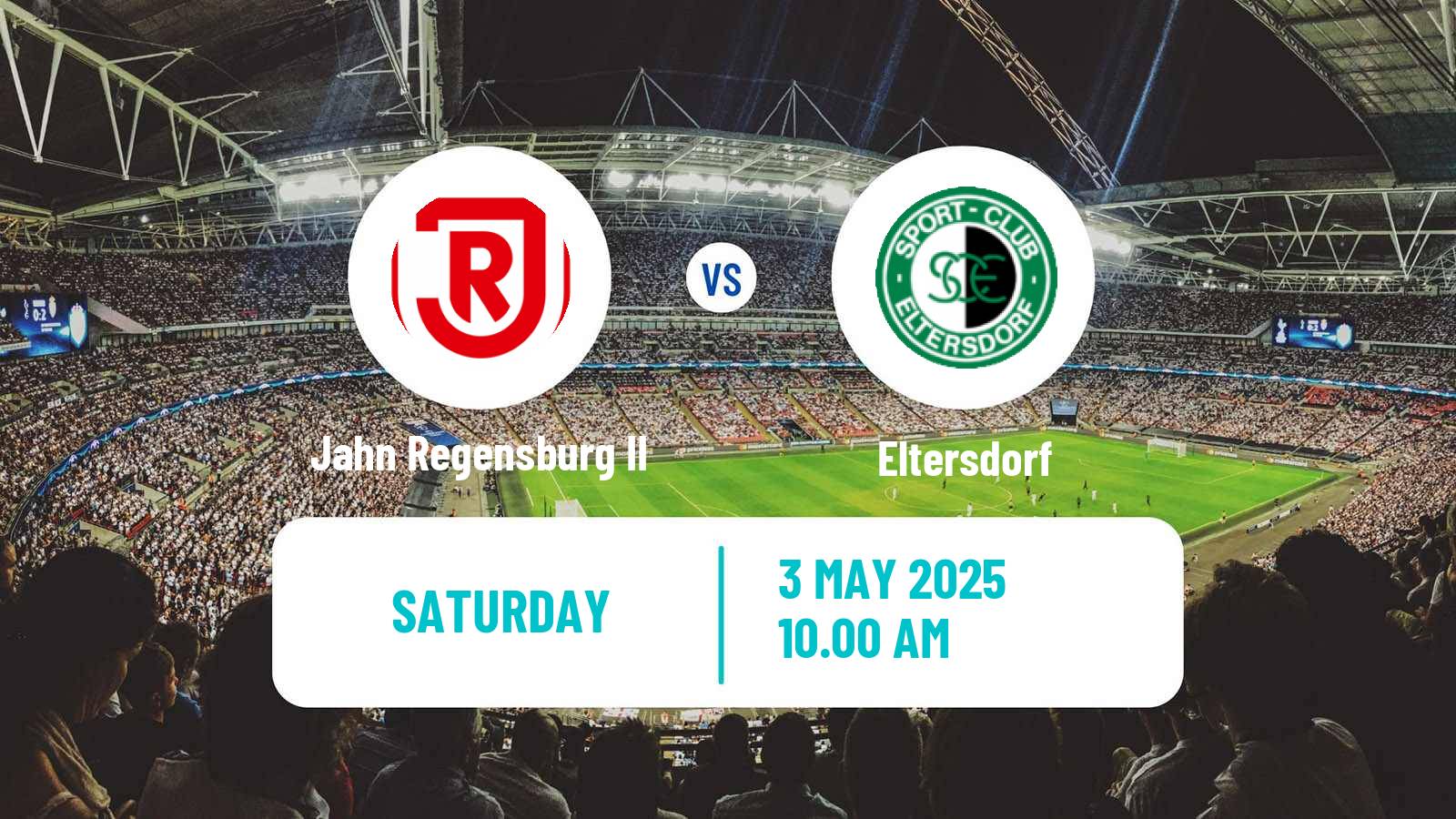 Soccer German Oberliga Bayern Nord Jahn Regensburg II - Eltersdorf