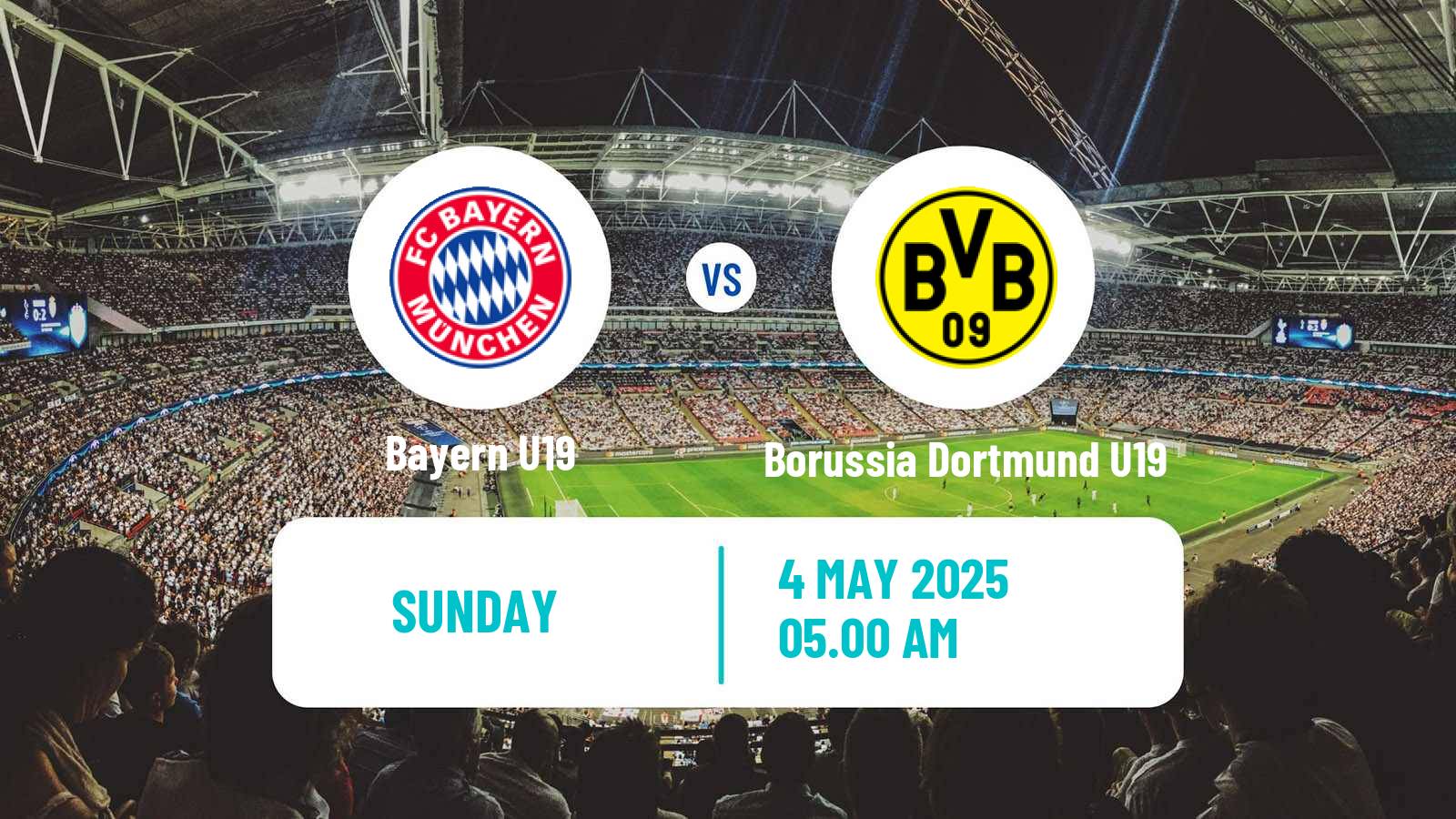 Soccer German DFB Youth League Bayern U19 - Borussia Dortmund U19