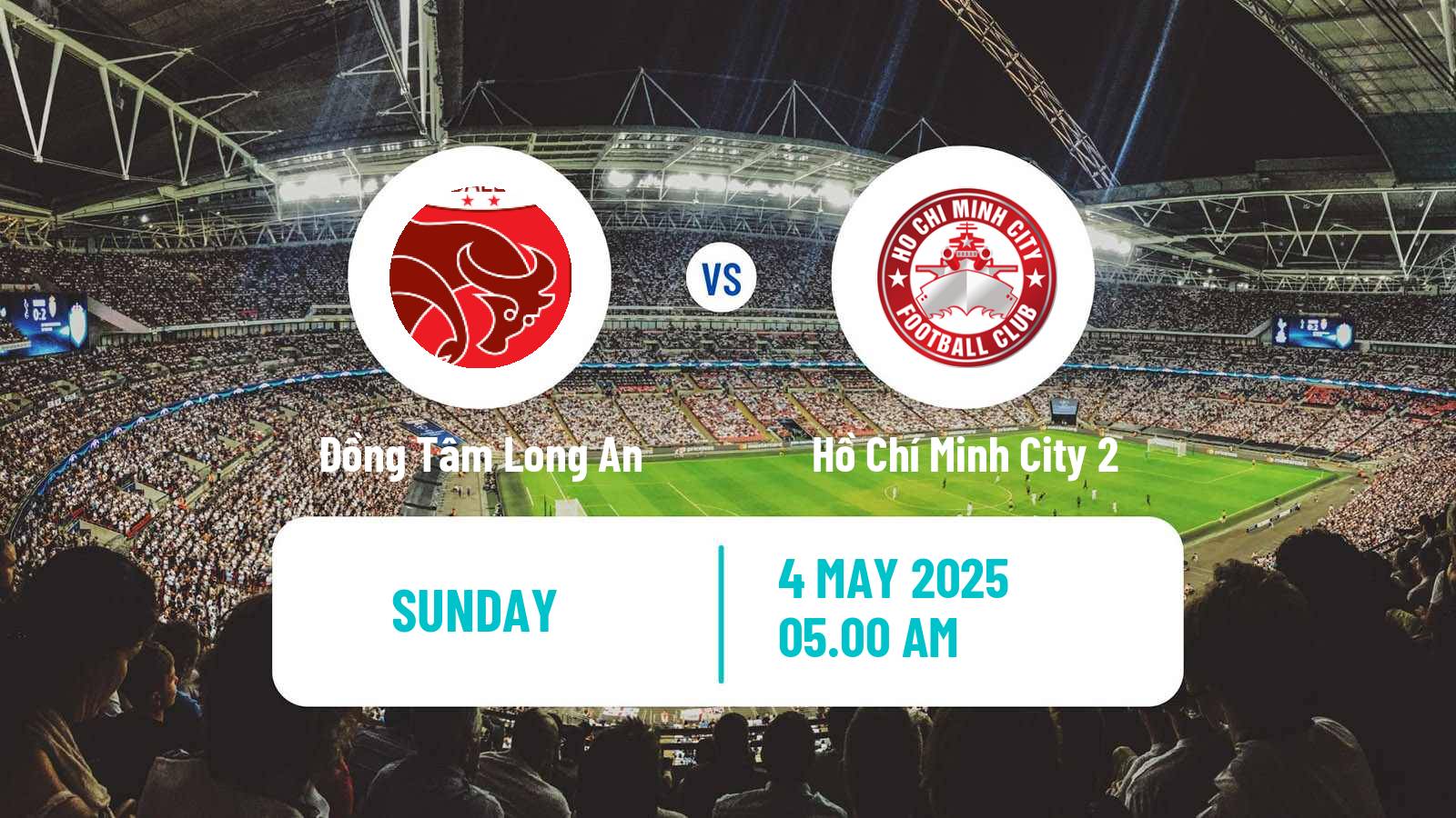 Soccer Vietnamese V League 2 Đồng Tâm Long An - Hồ Chí Minh City 2