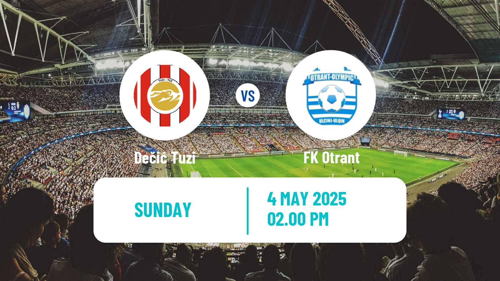 Soccer Montenegrin First League Dečić Tuzi - Otrant