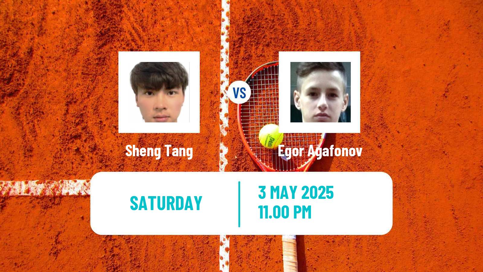 Tennis Wuxi Challenger Men Sheng Tang - Egor Agafonov