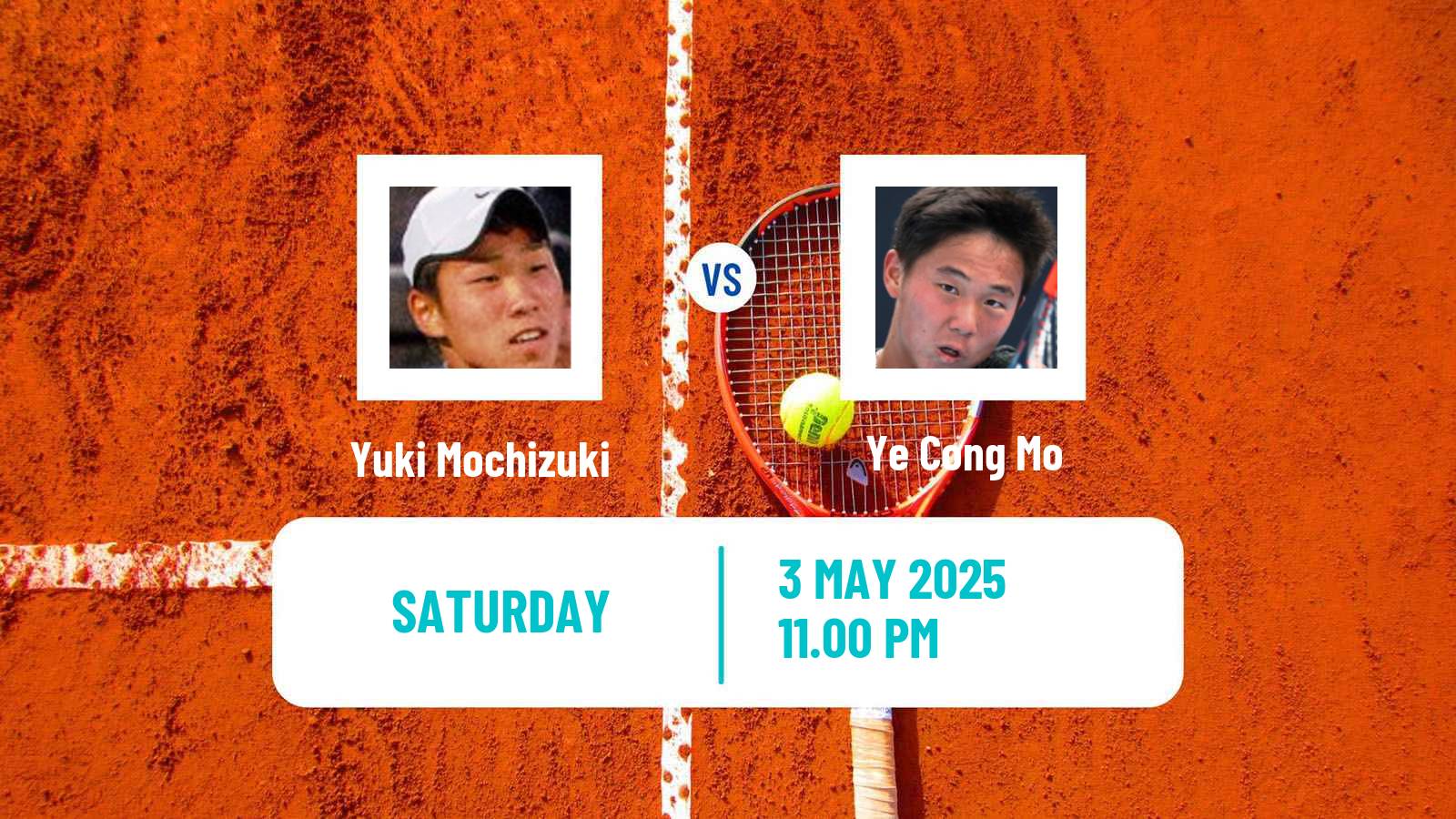 Tennis Wuxi Challenger Men Yuki Mochizuki - Ye Cong Mo