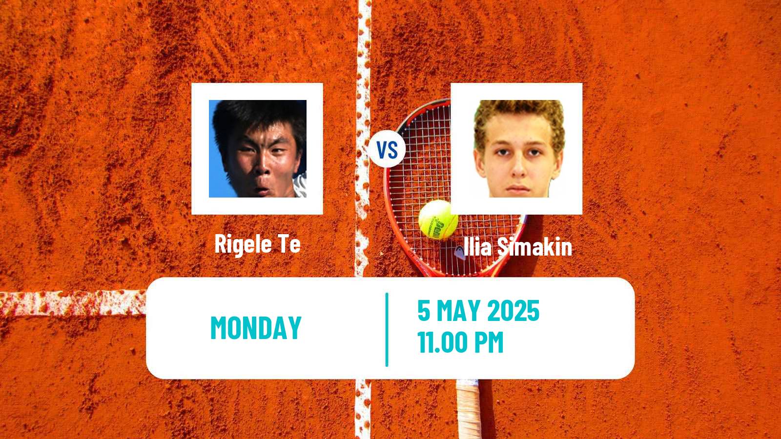 Tennis Wuxi Challenger Men Rigele Te - Ilia Simakin
