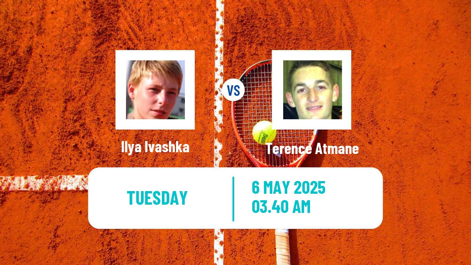 Tennis Wuxi Challenger Men Ilya Ivashka - Terence Atmane