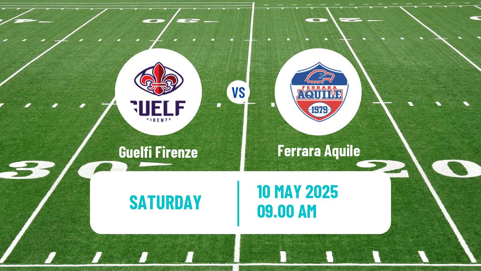 American football Italian IFL Guelfi Firenze - Ferrara Aquile