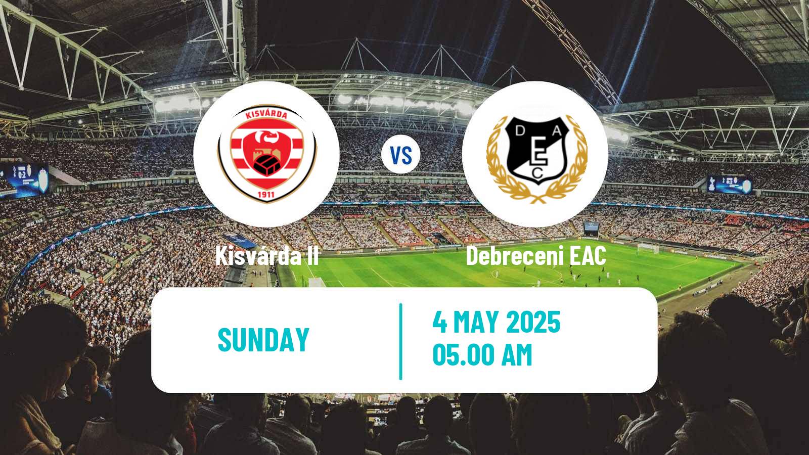 Soccer Hungarian NB III Northeast Kisvárda II - Debreceni EAC