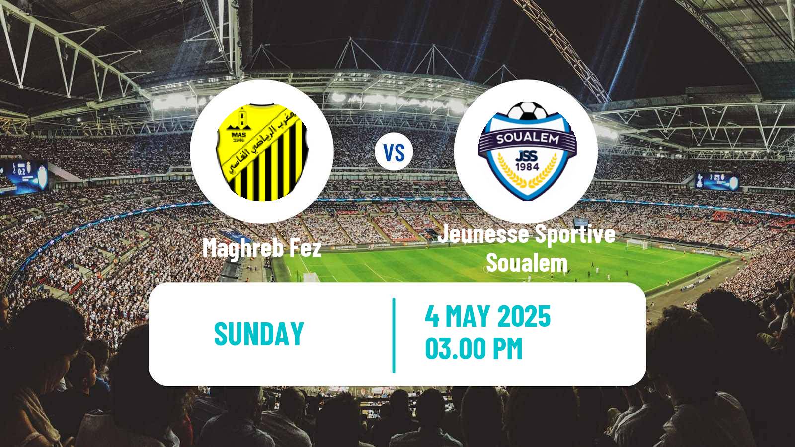 Soccer Moroccan Botola Maghreb Fez - Jeunesse Sportive Soualem