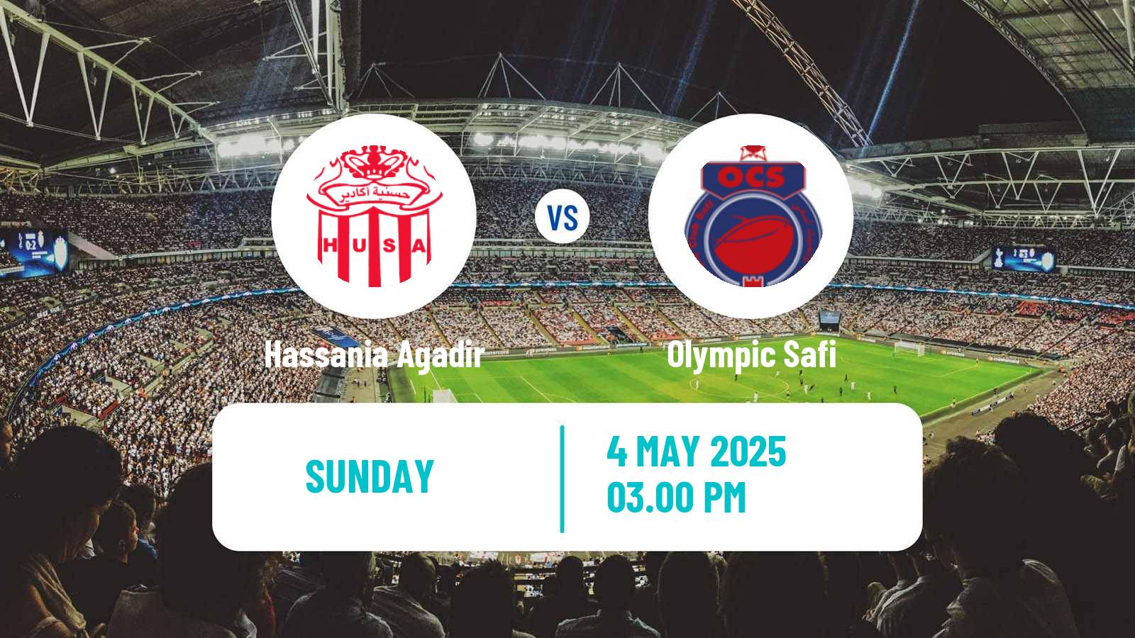 Soccer Moroccan Botola Hassania Agadir - Olympic Safi