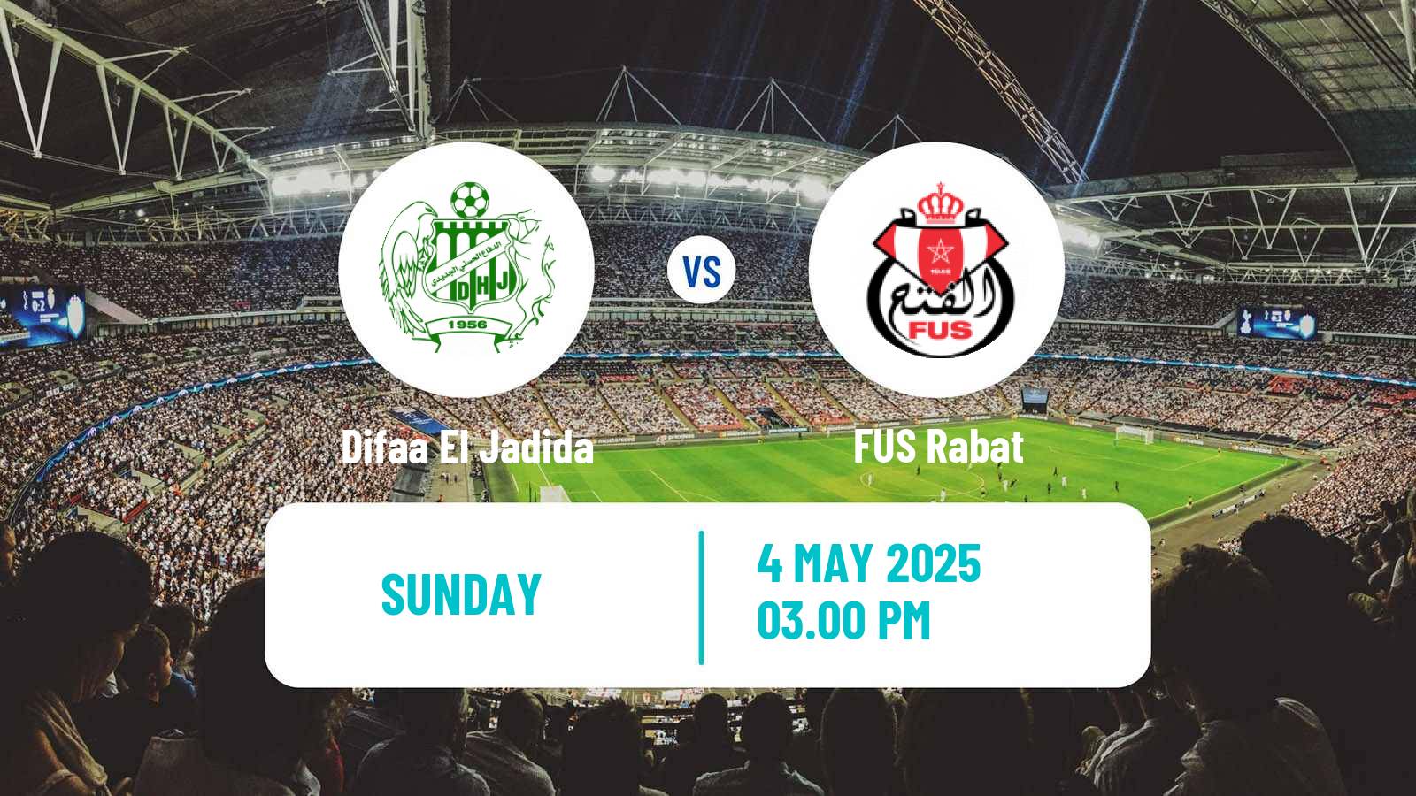 Soccer Moroccan Botola Difaa El Jadida - FUS Rabat