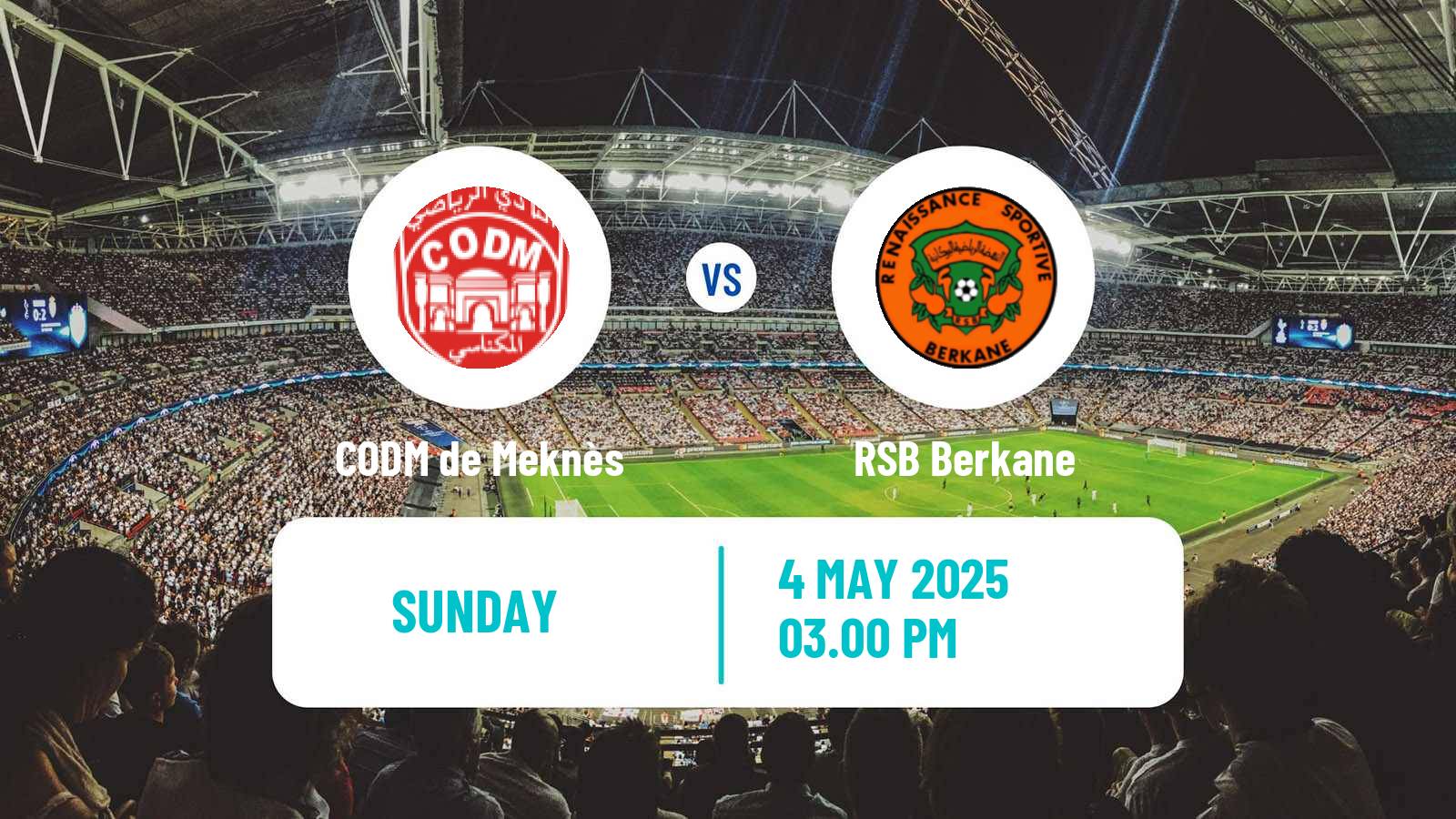 Soccer Moroccan Botola CODM de Meknès - Berkane