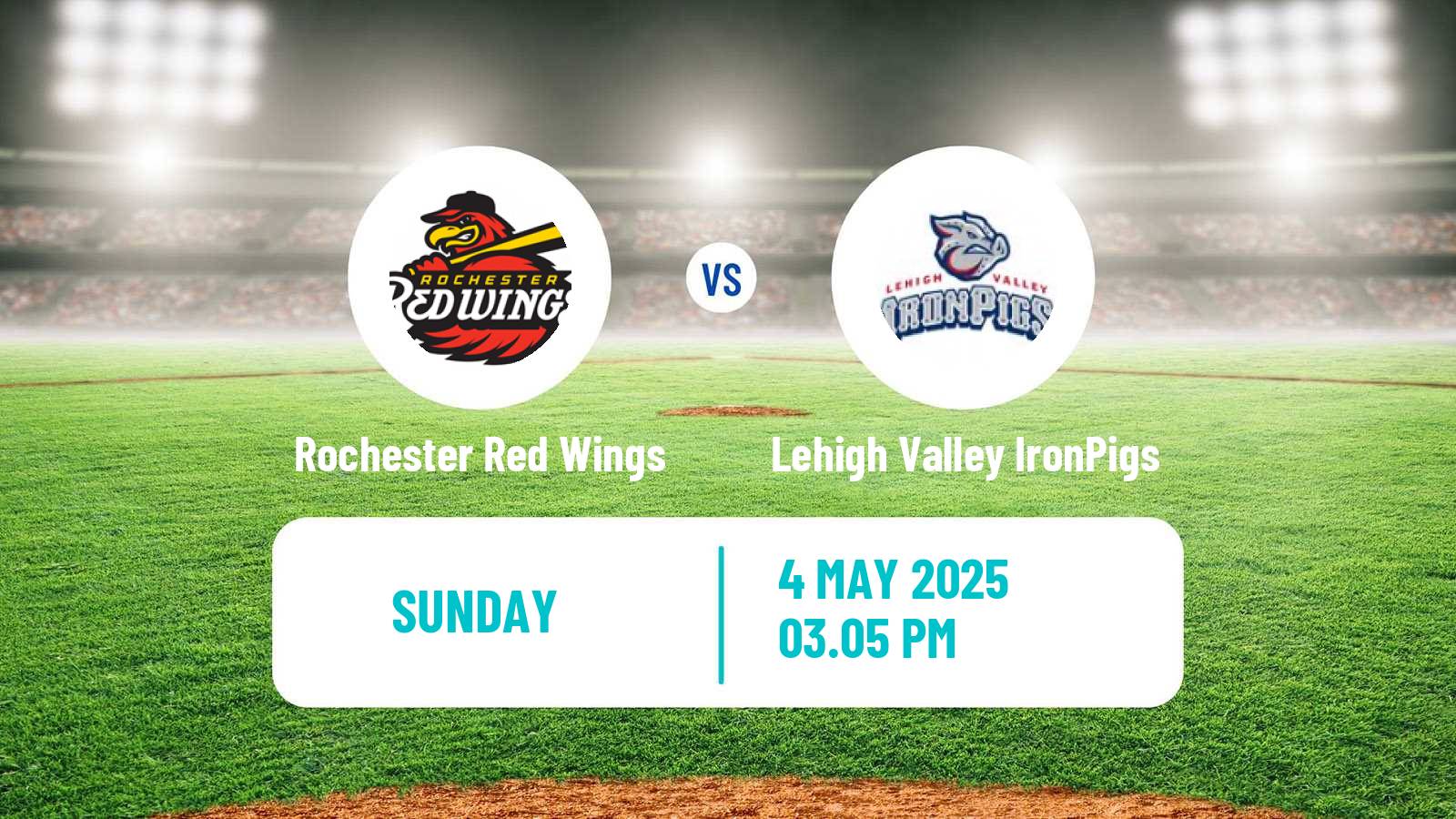 Baseball IL Rochester Red Wings - Lehigh Valley IronPigs