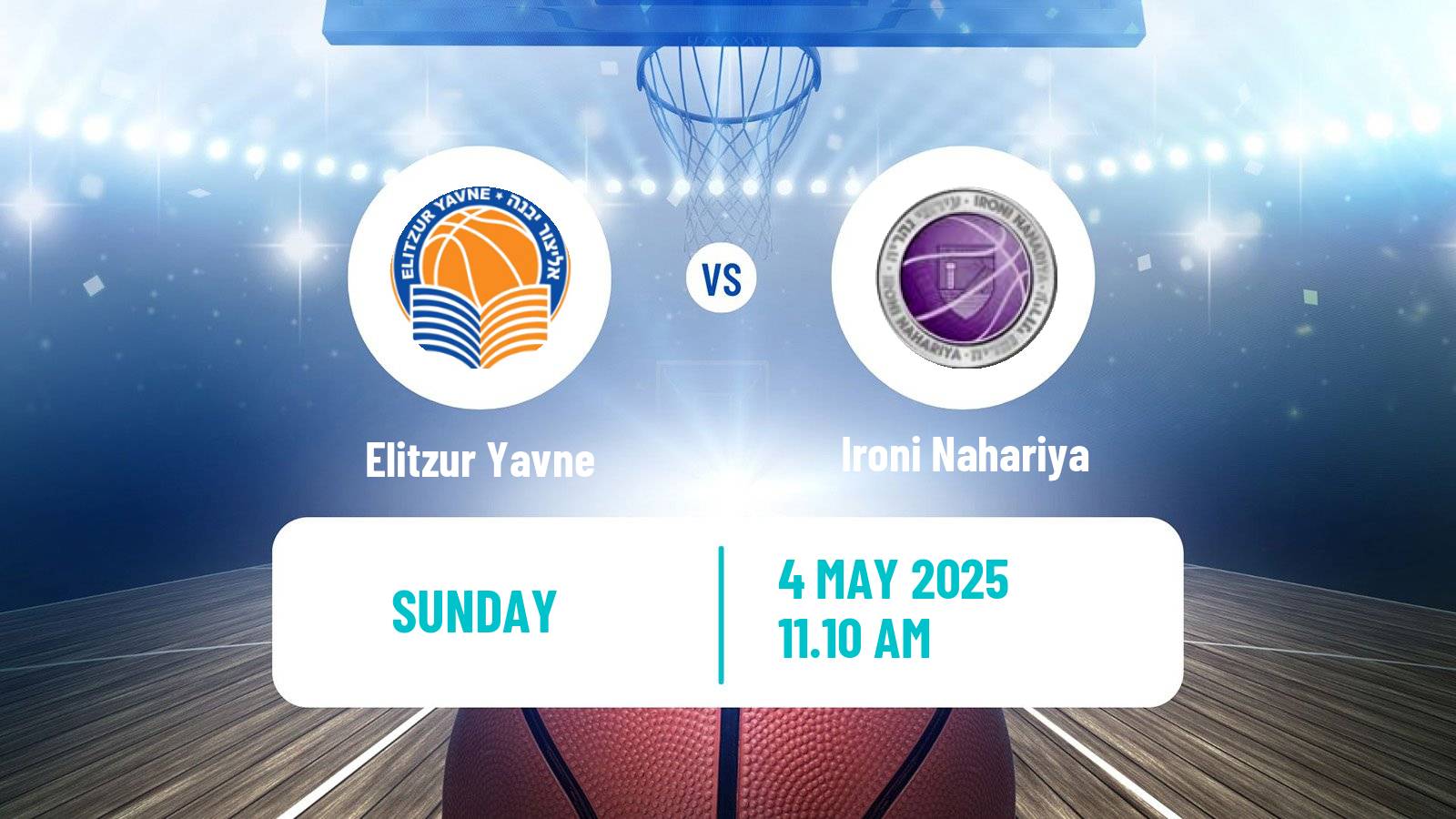 Basketball Israeli Liga Leumit Basketball Elitzur Yavne - Ironi Nahariya
