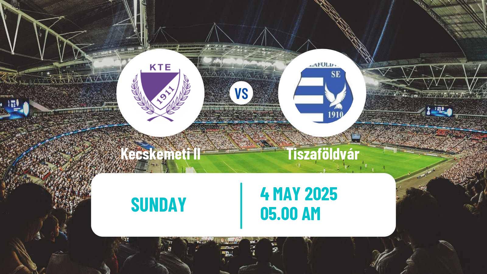 Soccer Hungarian NB III Southeast Kecskemeti II - Tiszaföldvár