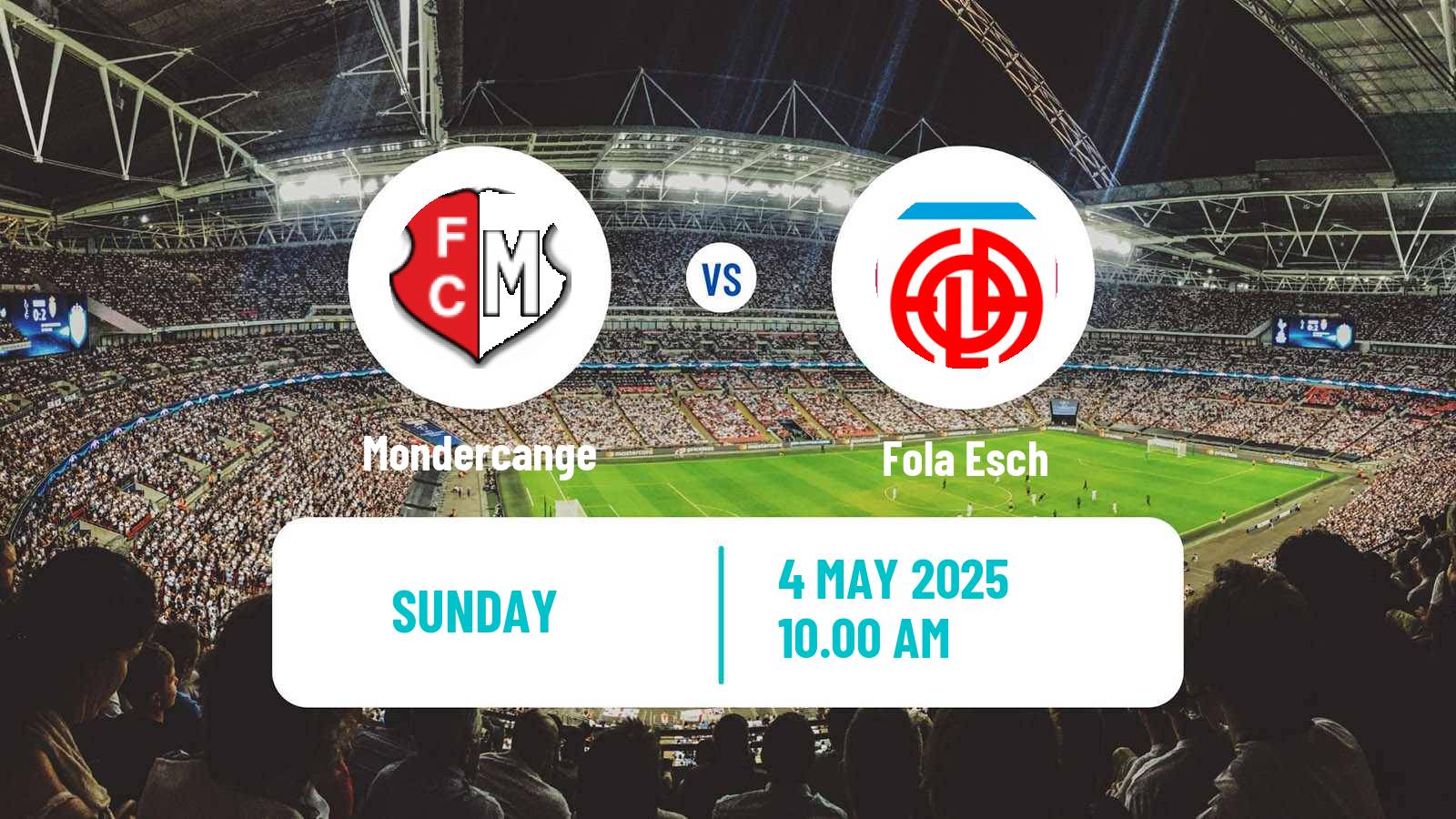 Soccer Luxembourg National Division Mondercange - Fola Esch