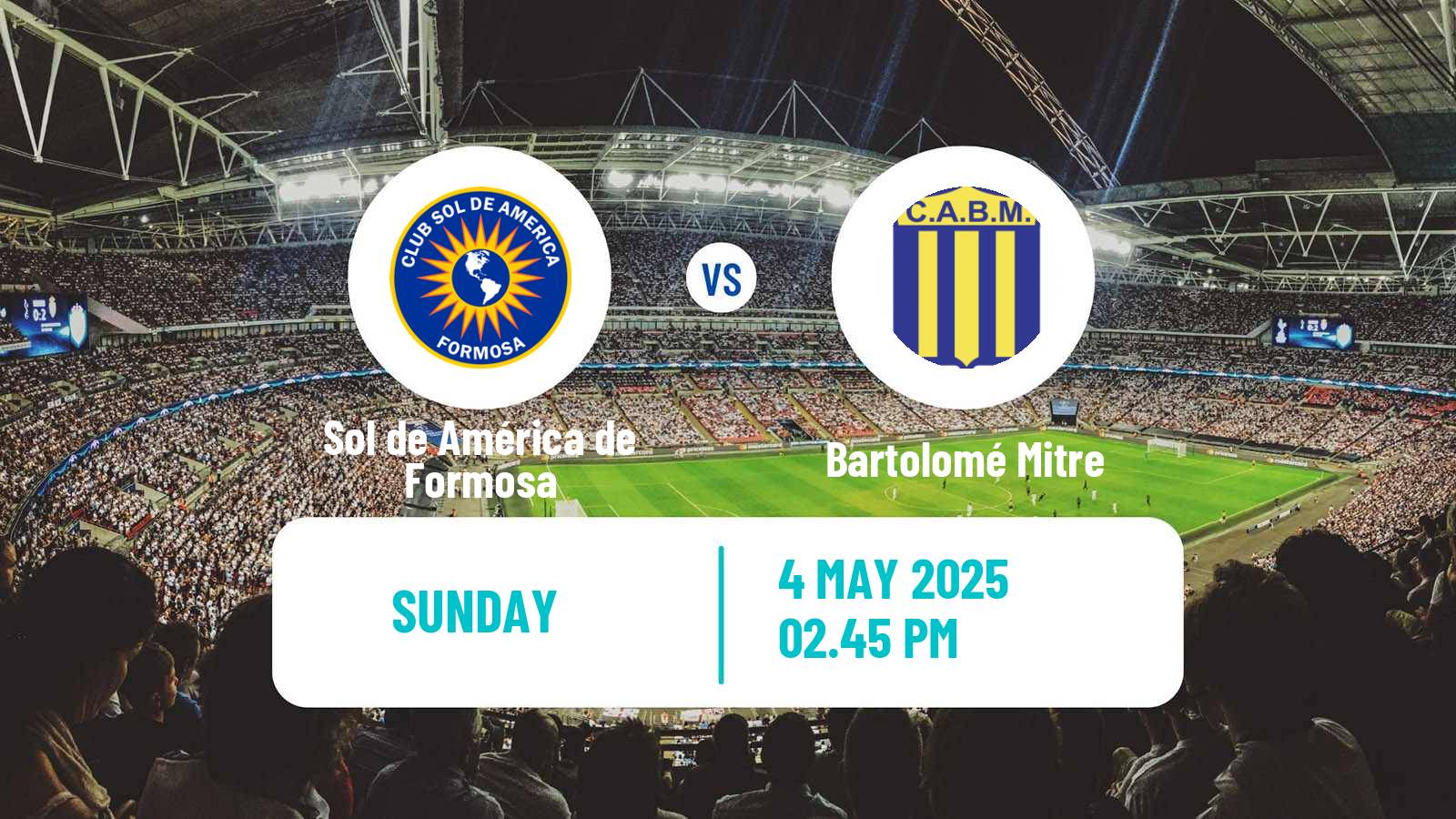 Soccer Argentinian Torneo Federal Sol de América de Formosa - Bartolomé Mitre
