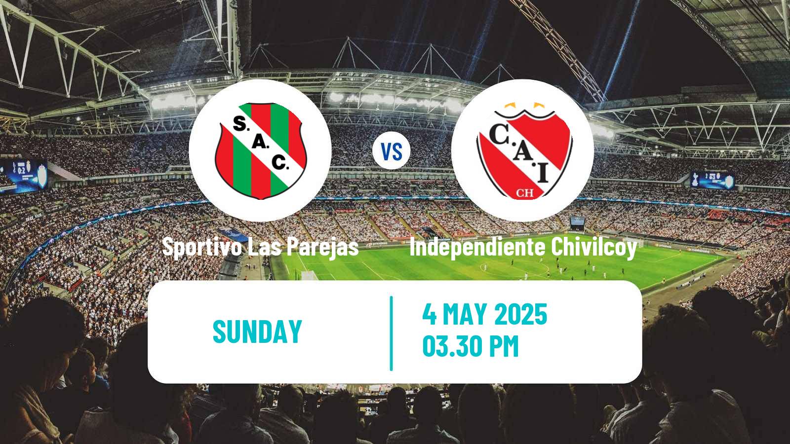 Soccer Argentinian Torneo Federal Sportivo Las Parejas - Independiente Chivilcoy