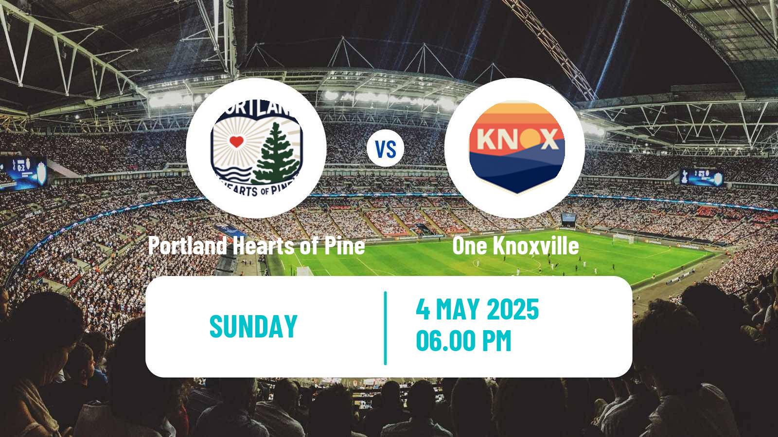 Soccer USL League One Portland Hearts of Pine - One Knoxville