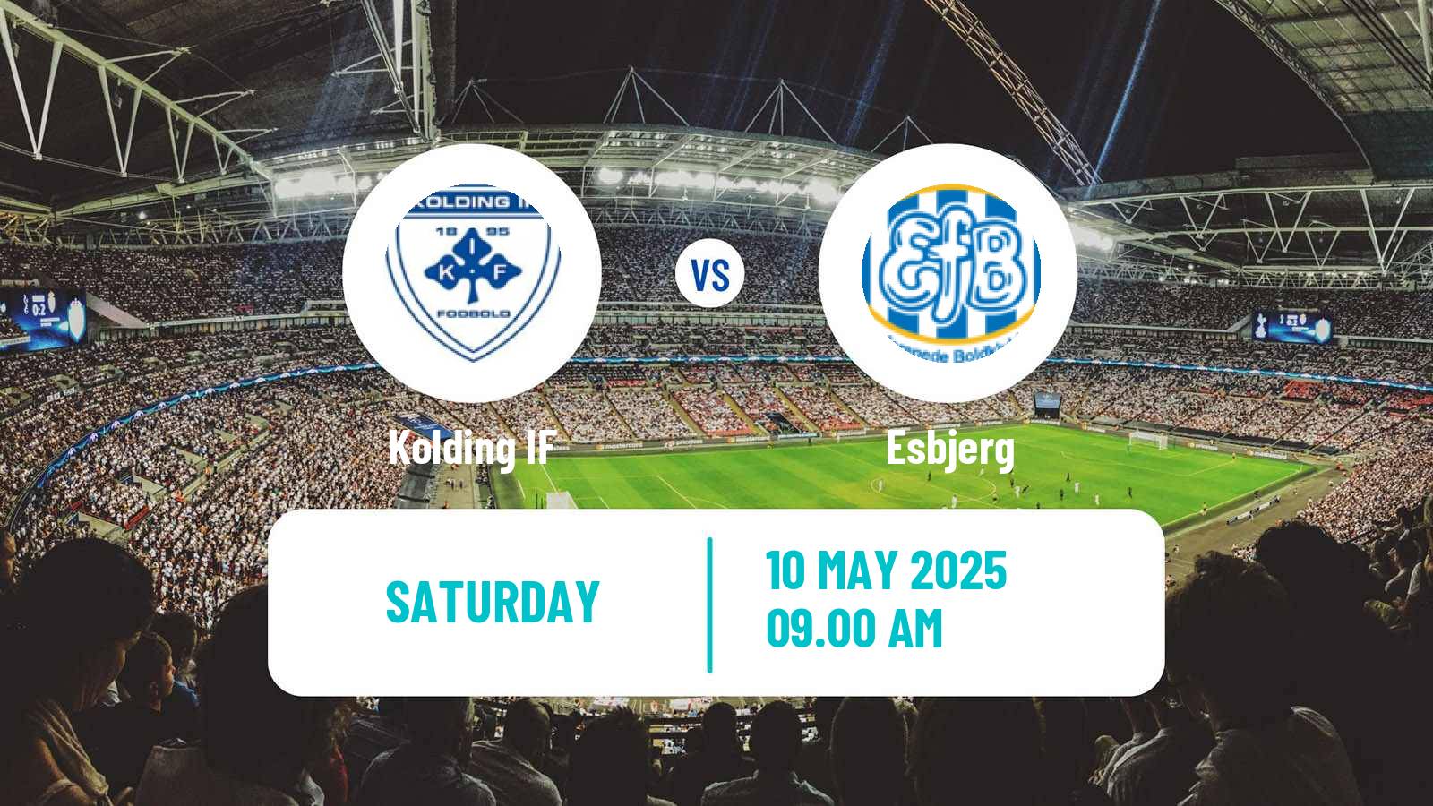 Soccer Danish 1 Division Kolding IF - Esbjerg