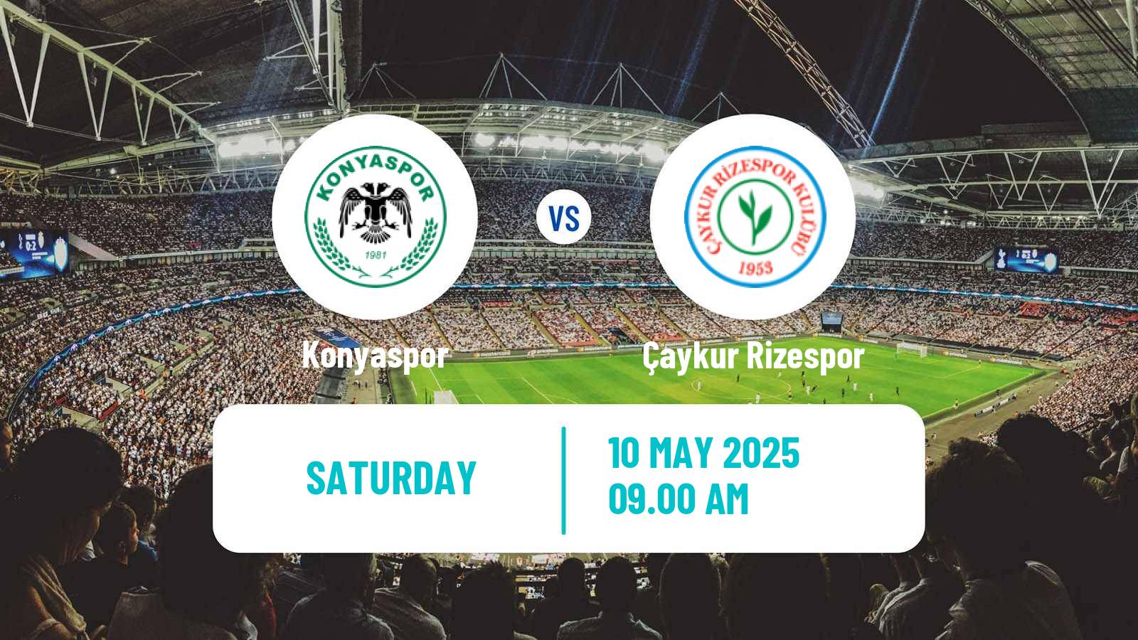 Soccer Turkish Super League Konyaspor - Çaykur Rizespor