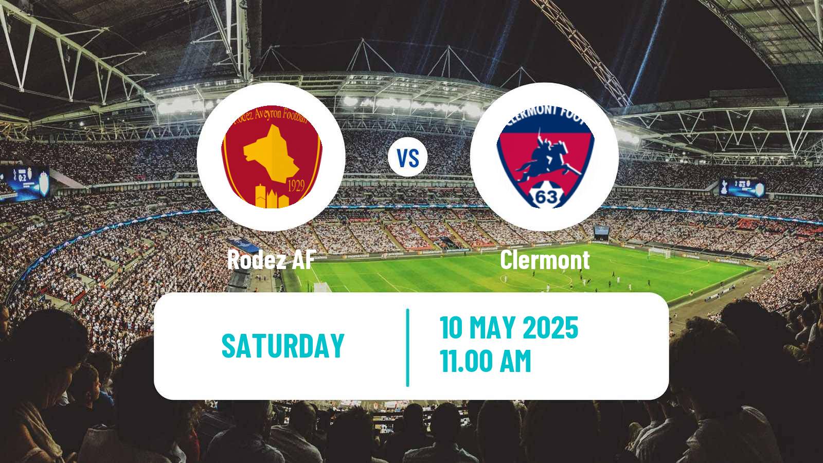 Soccer French Ligue 2 Rodez - Clermont