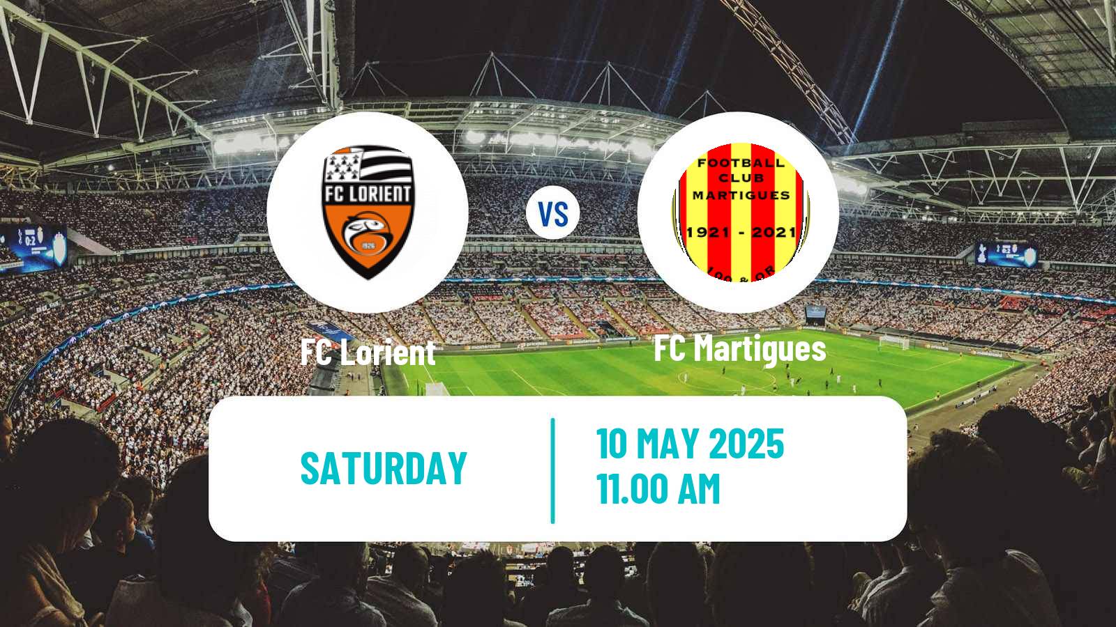 Soccer French Ligue 2 Lorient - Martigues