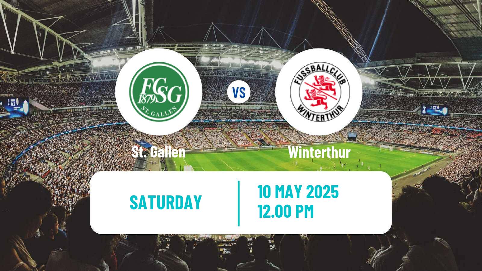 Soccer Swiss Super League St. Gallen - Winterthur