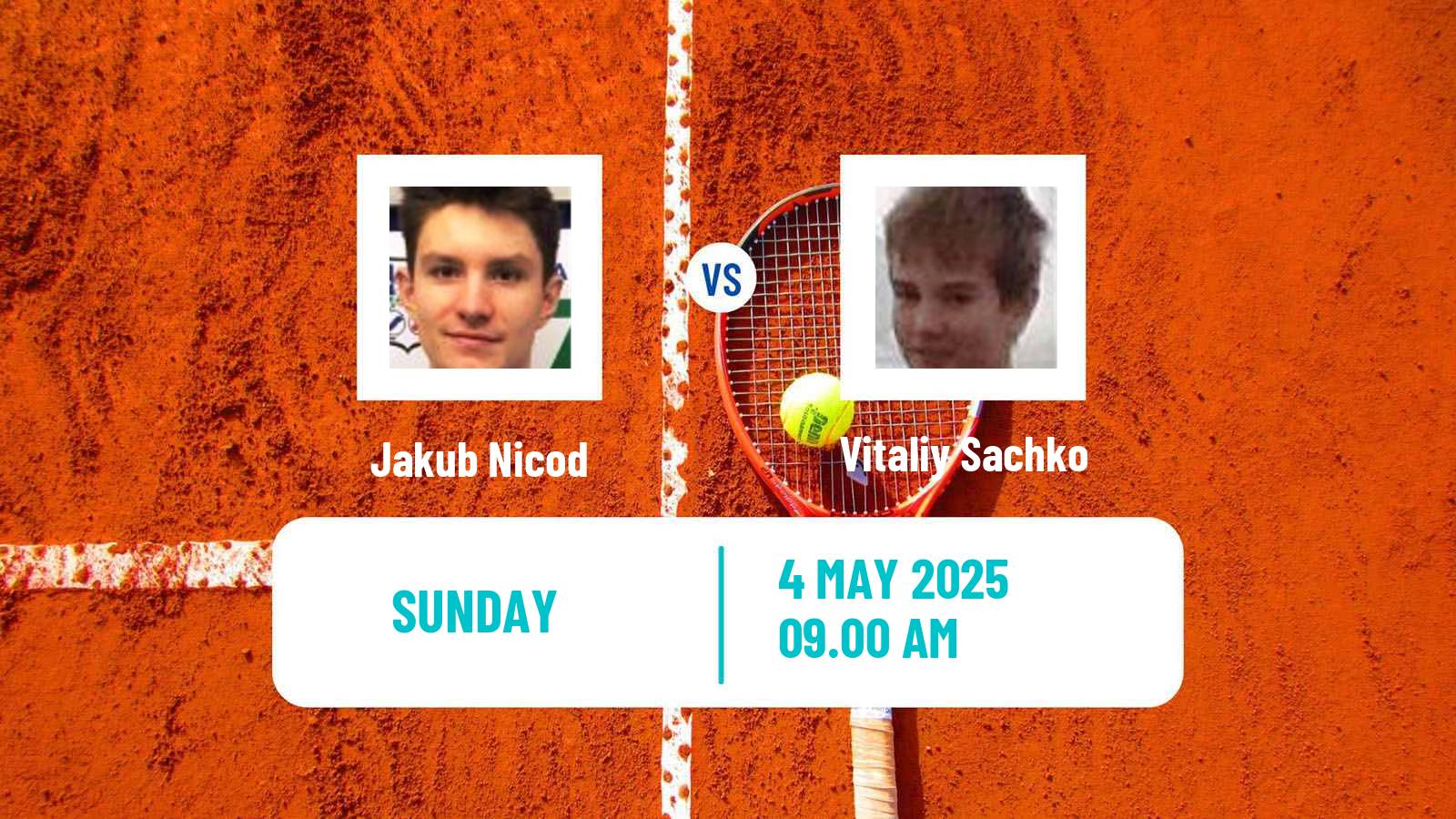 Tennis Prague Challenger Men Jakub Nicod - Vitaliy Sachko