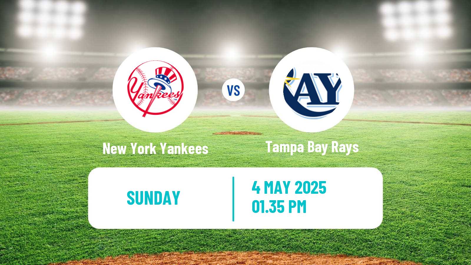 Baseball MLB New York Yankees - Tampa Bay Rays