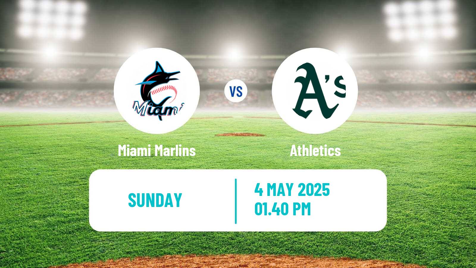 Baseball MLB Miami Marlins - Athletics
