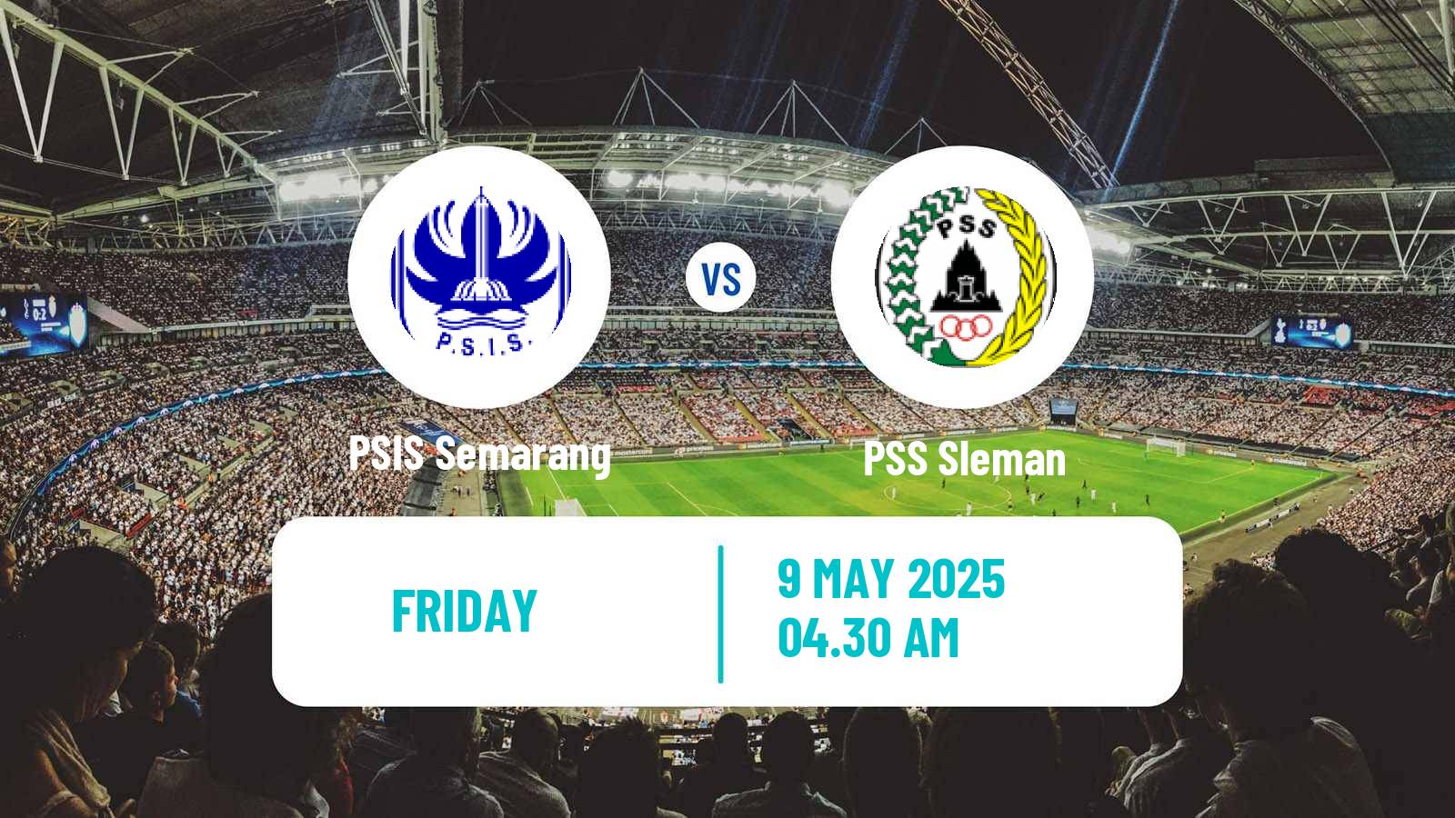 Soccer Indonesian Liga 1 PSIS Semarang - PSS Sleman