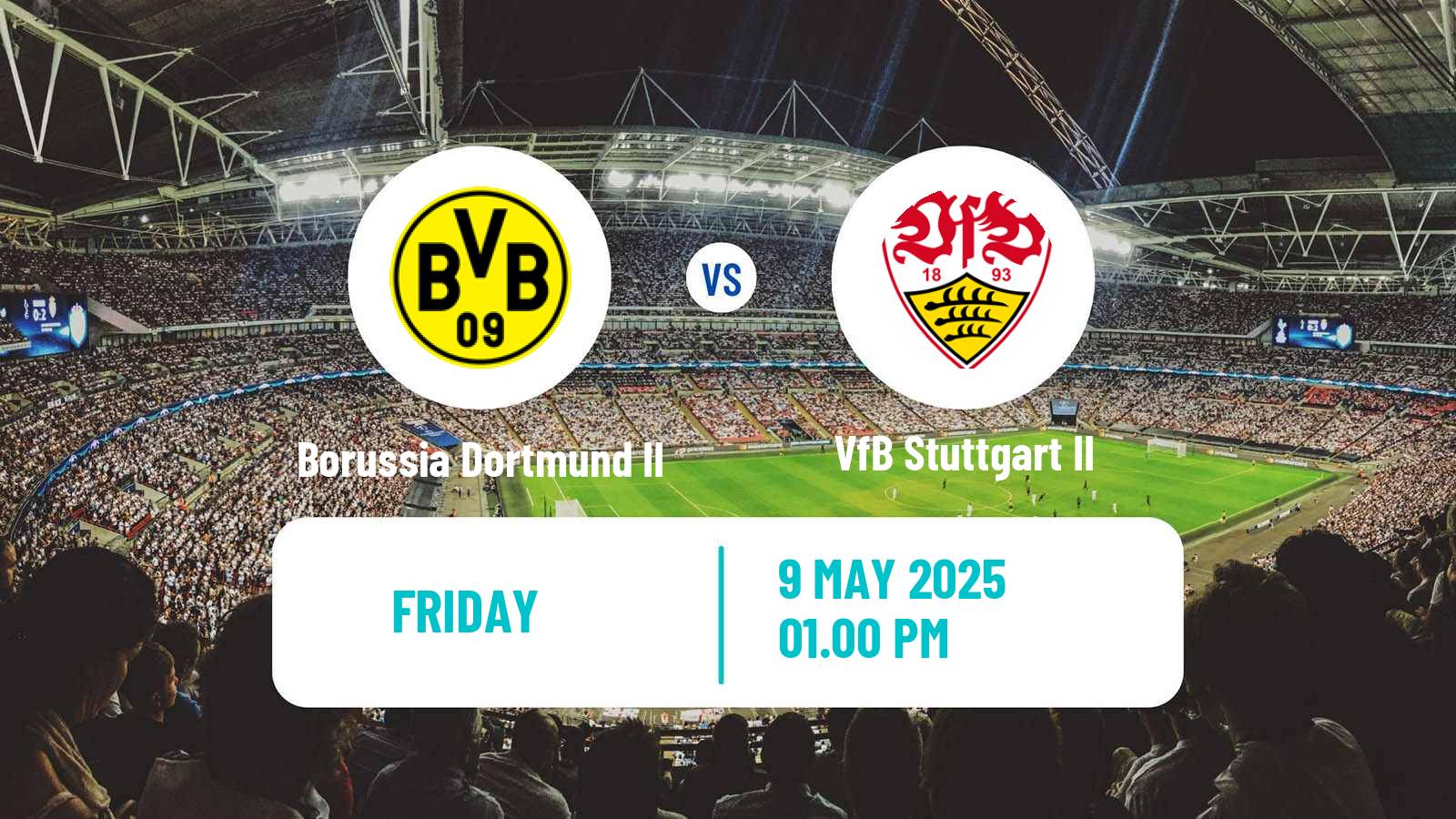 Soccer German 3 Bundesliga Borussia Dortmund II - VfB Stuttgart II