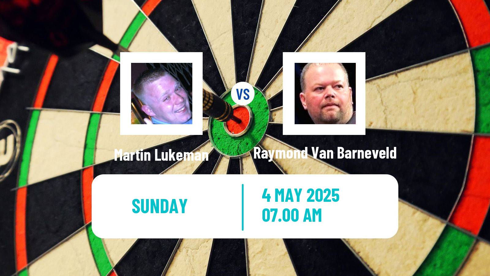 Darts European Tour 6 Martin Lukeman - Raymond Van Barneveld