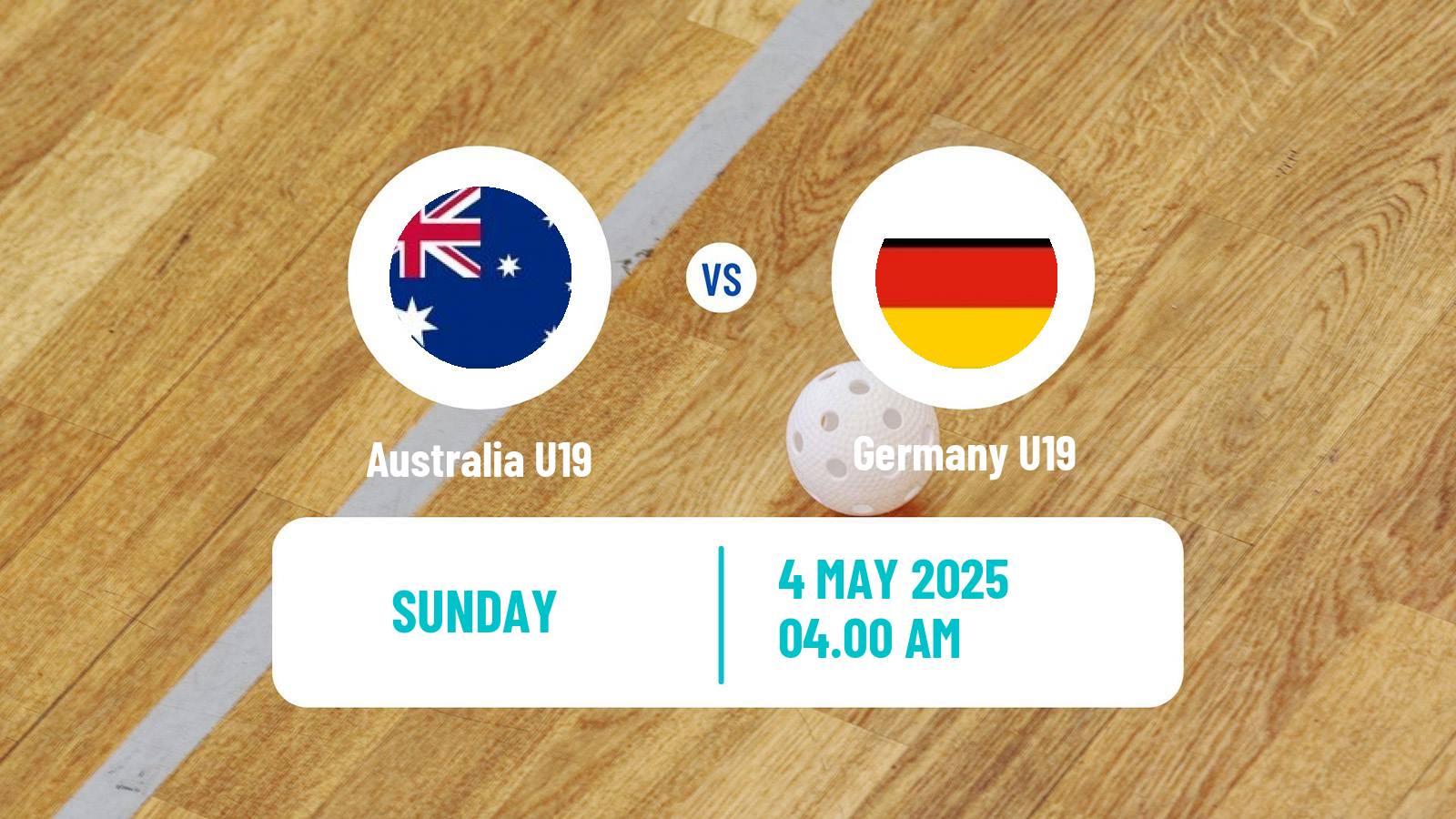 Floorball World Championship Floorball U19 Australia U19 - Germany U19
