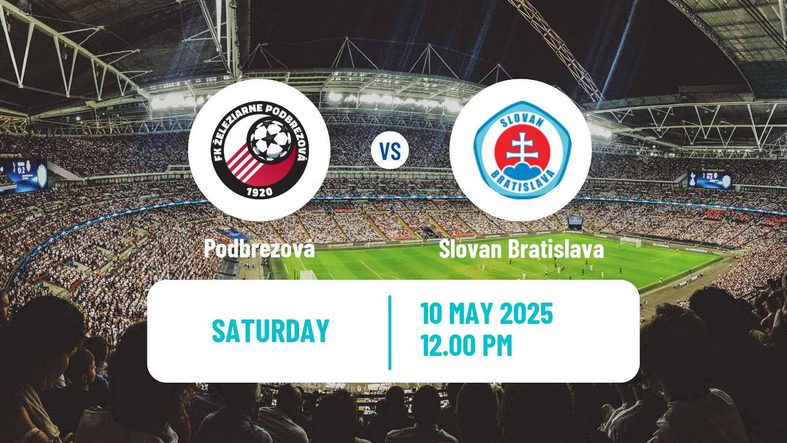 Soccer Slovak Superliga Podbrezová - Slovan Bratislava