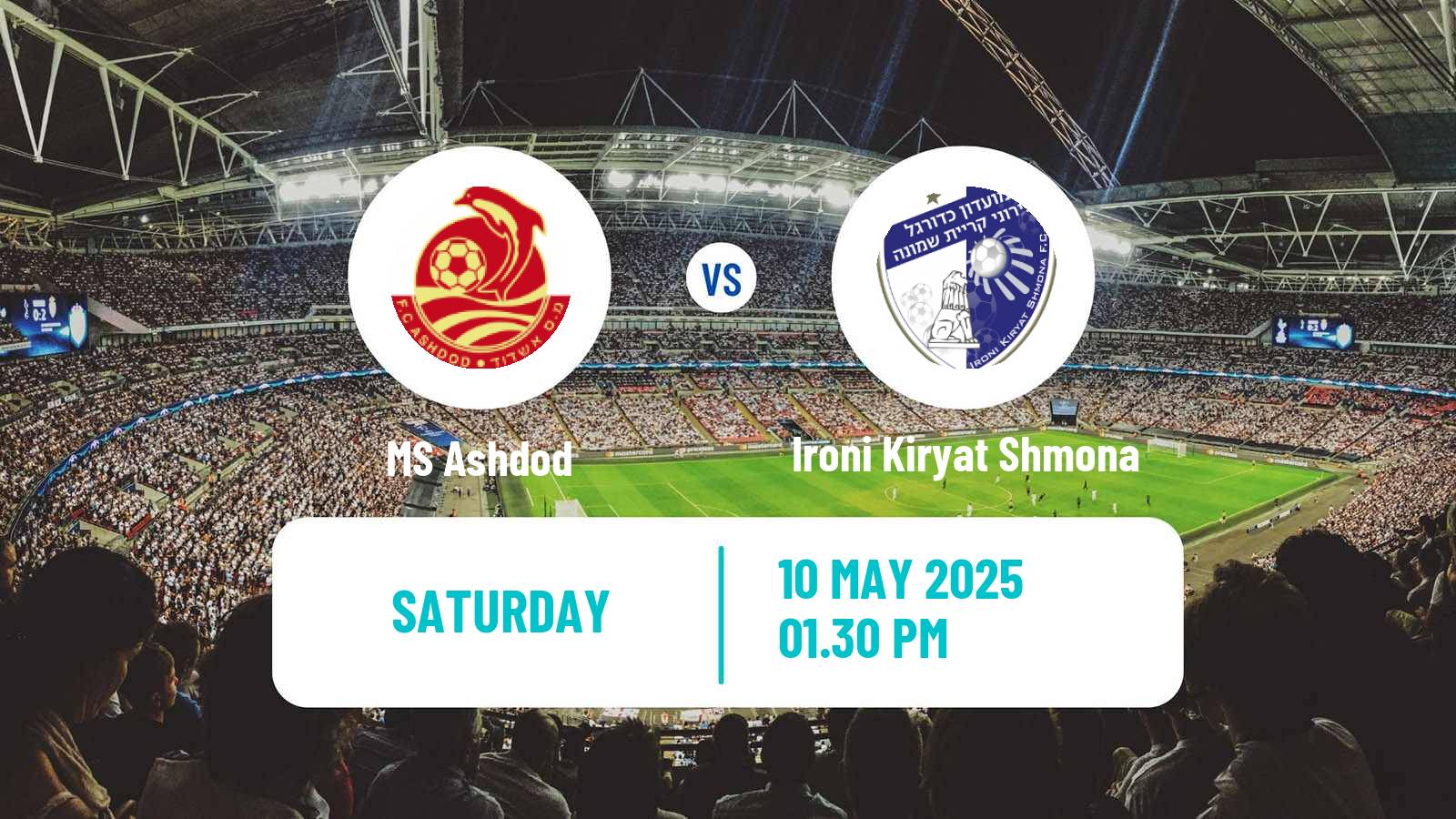 Soccer Israeli Ligat haAl MS Ashdod - Ironi Kiryat Shmona