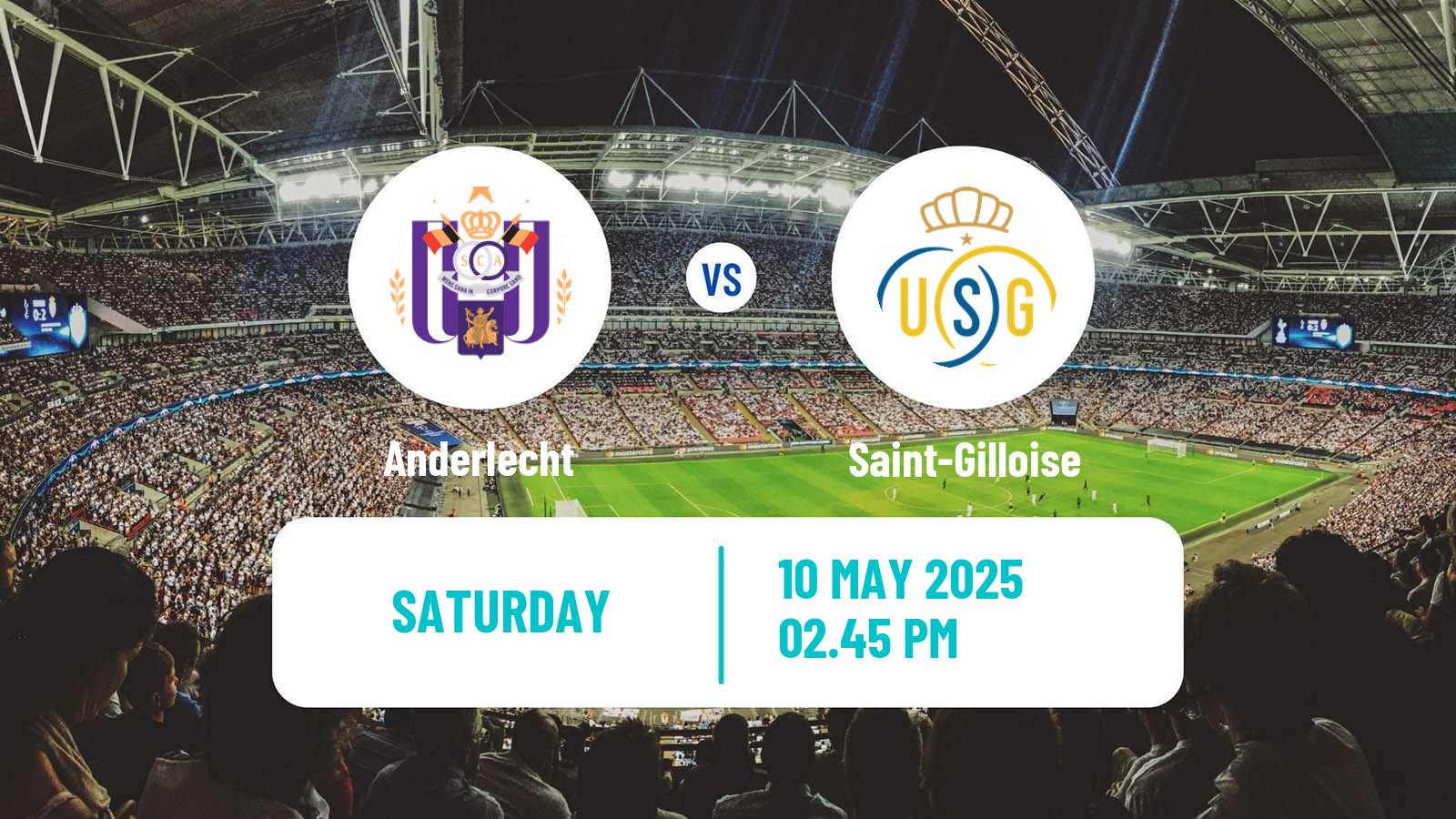 Soccer Belgian Jupiler Pro League Anderlecht - Saint-Gilloise