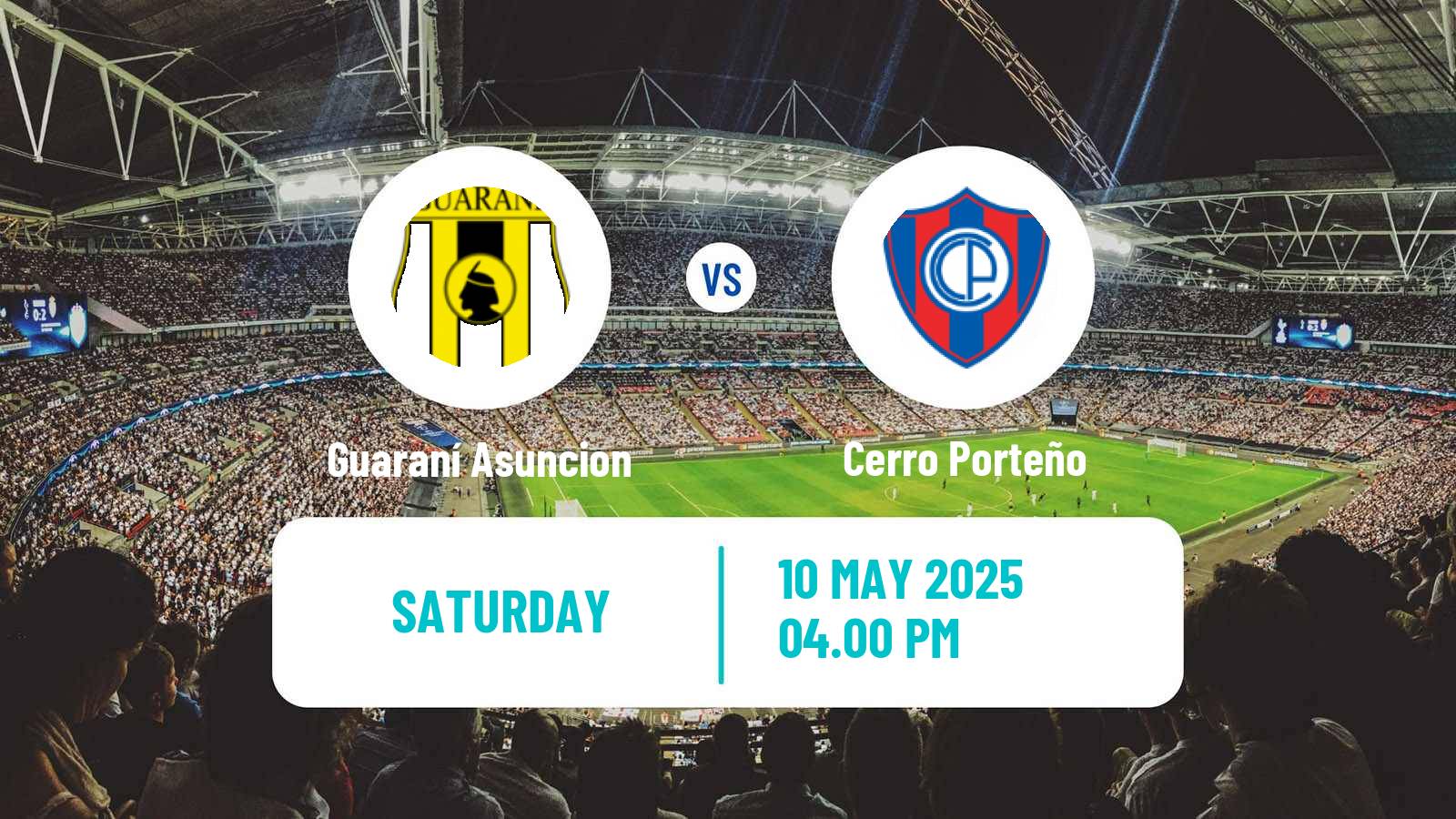 Soccer Paraguayan Primera Division Guaraní Asuncion - Cerro Porteño