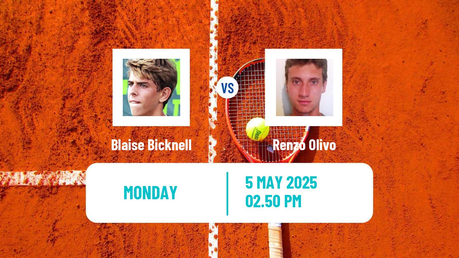 Tennis Santos Challenger Men Blaise Bicknell - Renzo Olivo