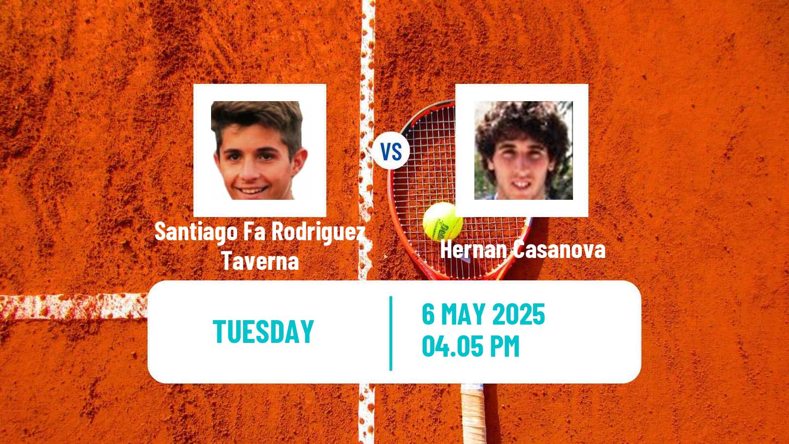 Tennis Santos Challenger Men Santiago Fa Rodriguez Taverna - Hernan Casanova