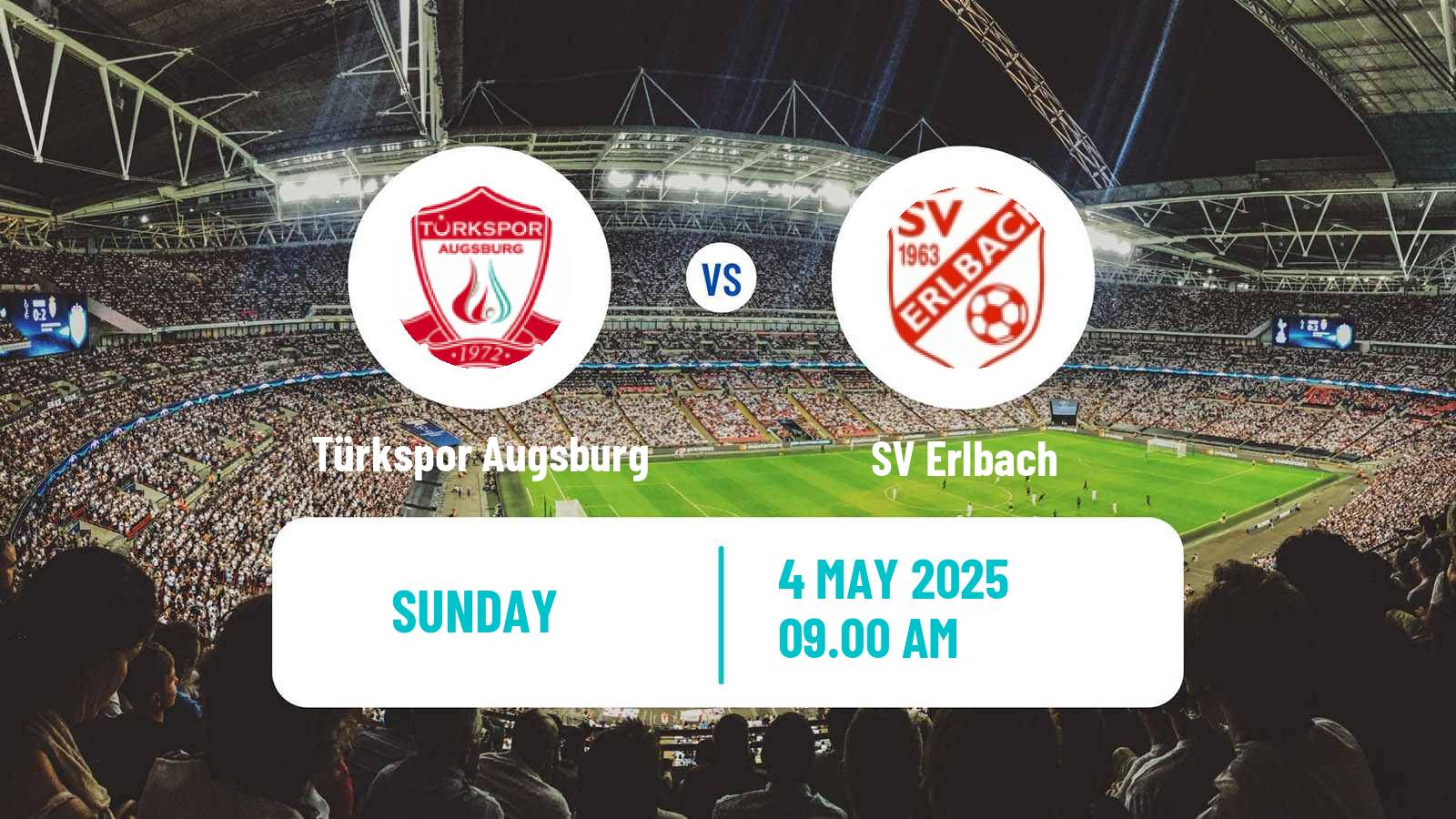 Soccer German Oberliga Bayern Süd Türkspor Augsburg - Erlbach
