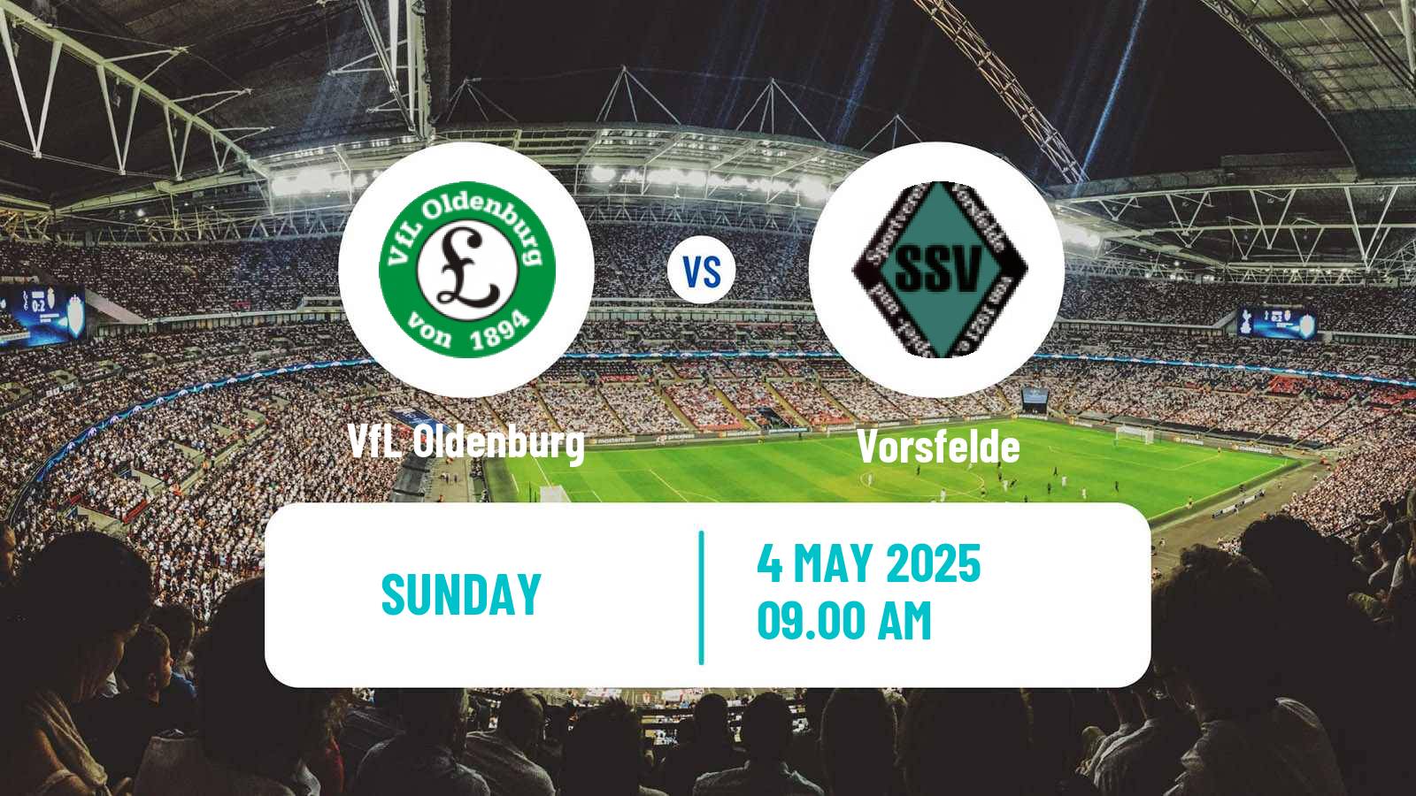 Soccer German Oberliga Niedersachsen VfL Oldenburg - Vorsfelde