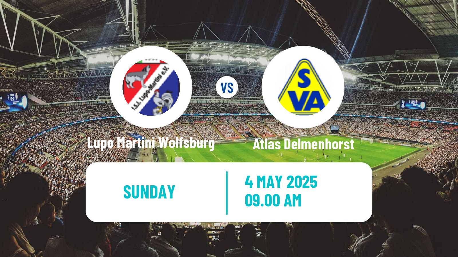 Soccer German Oberliga Niedersachsen Lupo Martini Wolfsburg - Atlas Delmenhorst