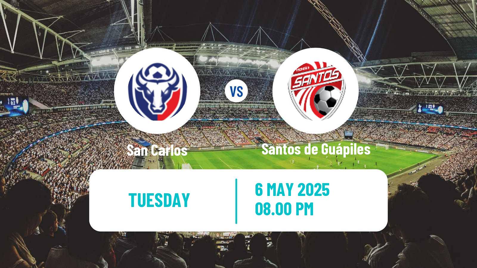 Soccer Costa Rican Primera Division San Carlos - Santos de Guápiles