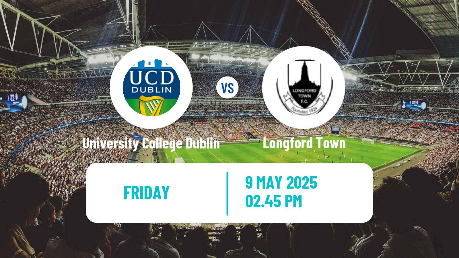 Soccer Irish Division 1 University College Dublin - Longford Town