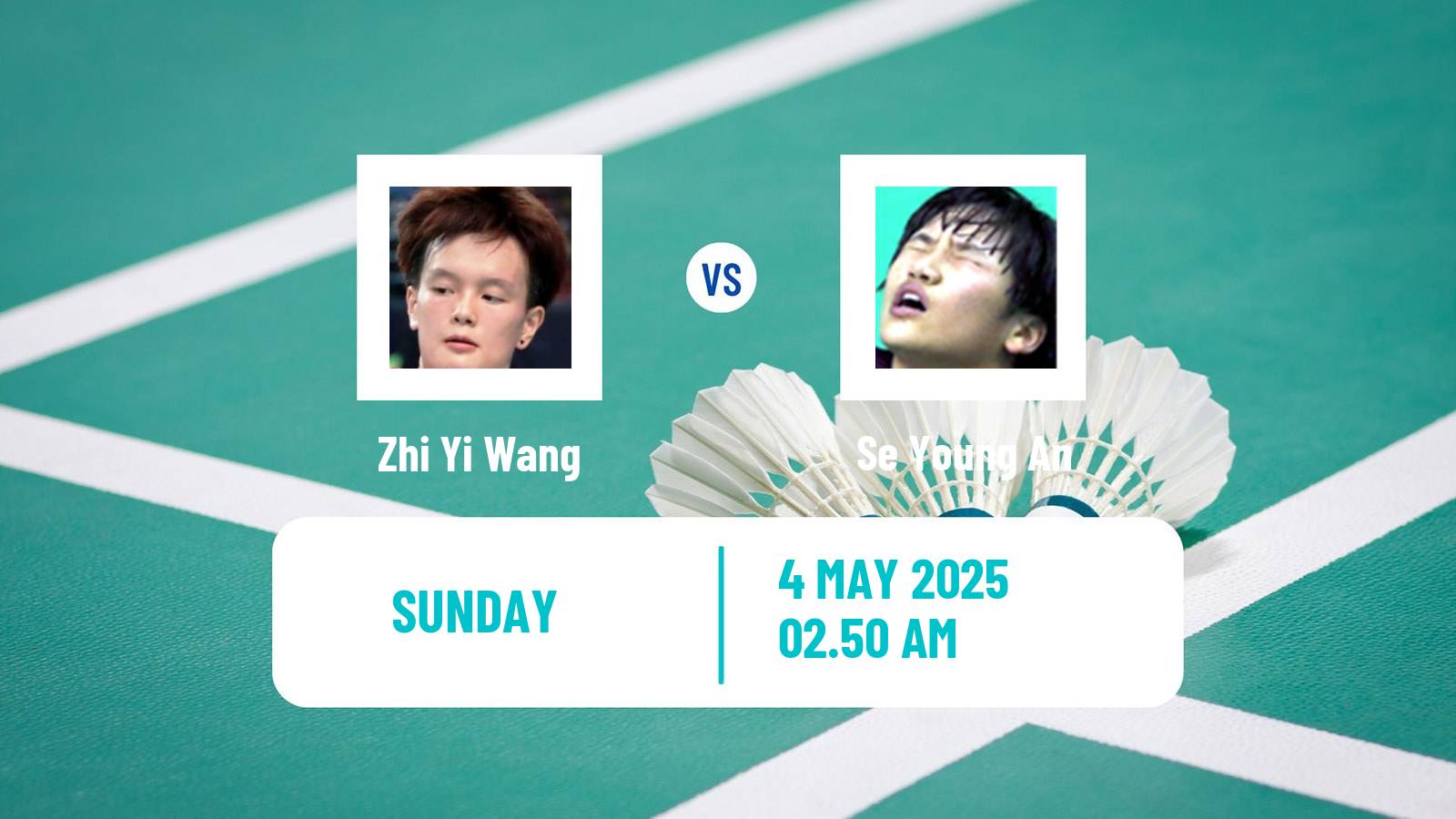 Badminton BWF Sudirman Cup Women Zhi Yi Wang - Se Young An