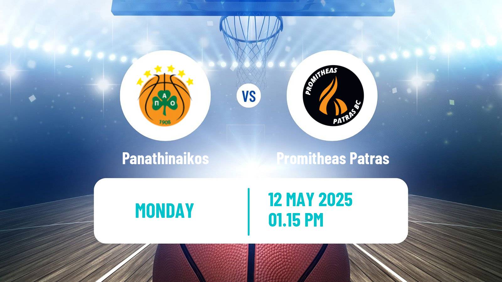 Basketball Greek Basket League A1 Panathinaikos - Promitheas Patras