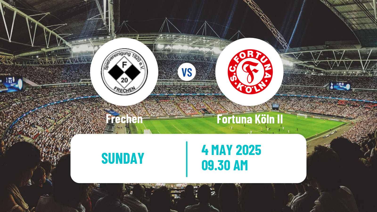 Soccer German Oberliga Mittelrhein Frechen - Fortuna Köln II