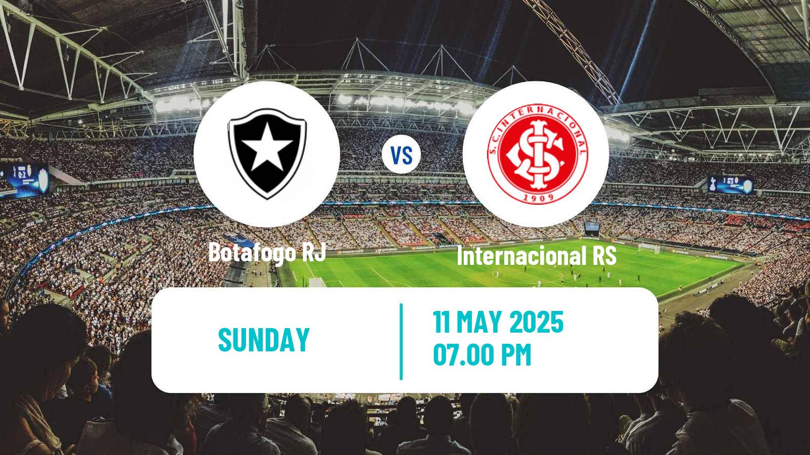 Soccer Brazilian Serie A Botafogo RJ - Internacional RS
