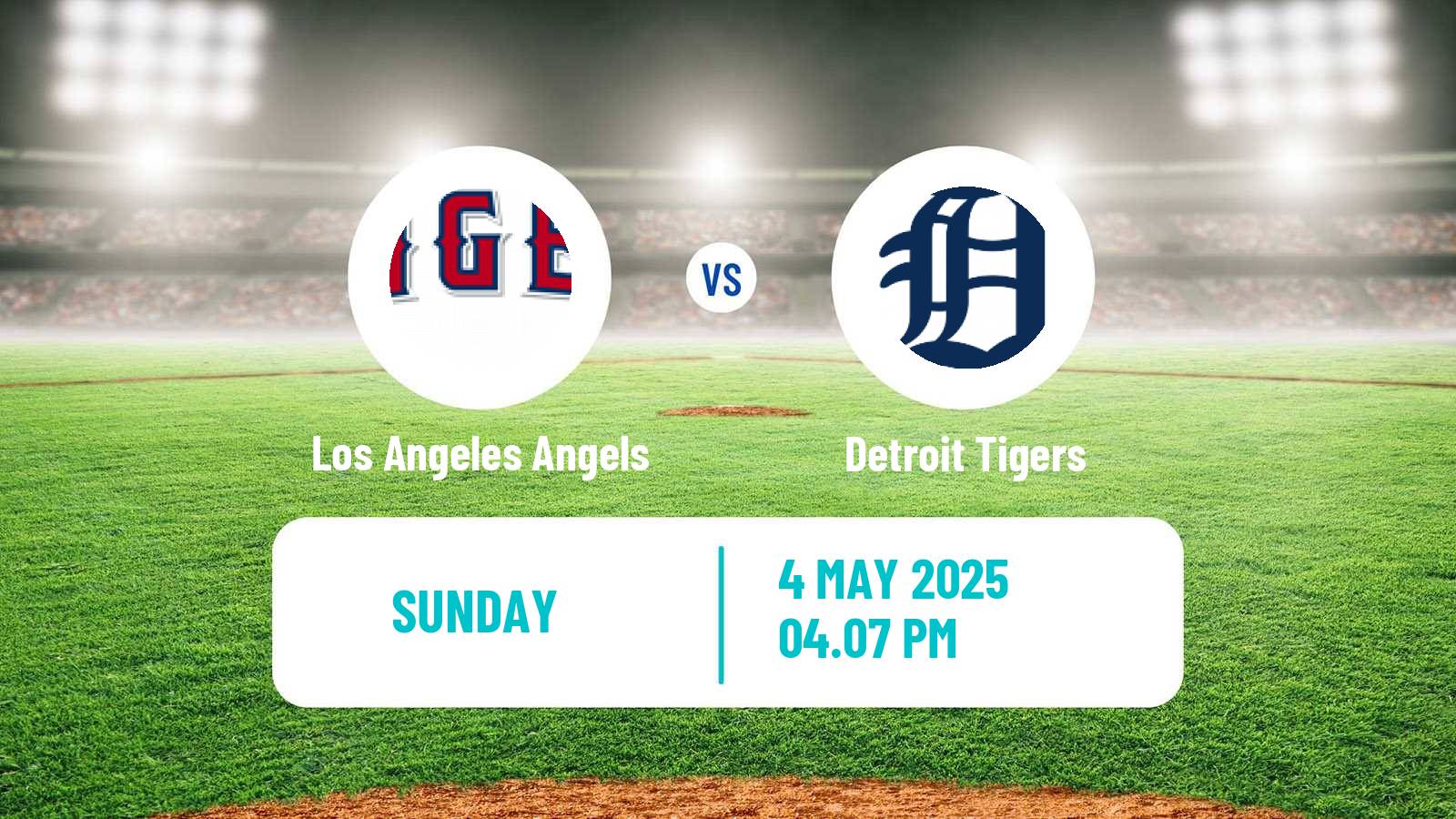 Baseball MLB Los Angeles Angels - Detroit Tigers