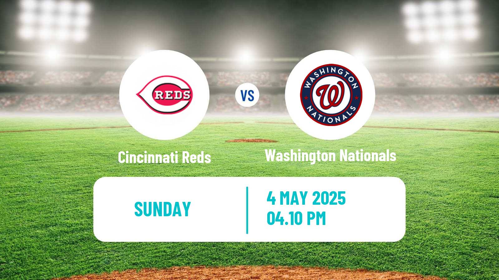 Baseball MLB Cincinnati Reds - Washington Nationals
